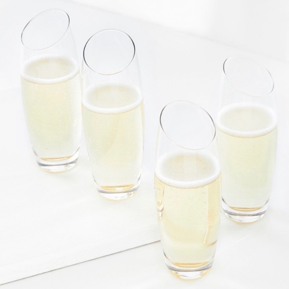 Bomshbee Other - BACK IN STOCK! NIB Bomshbee Sloane Slanted Champagne Flutes (4)
